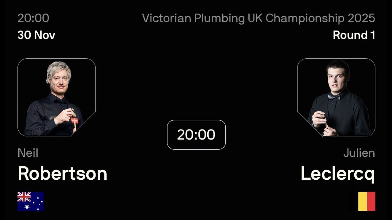 🔴 ถ่ายทอดสดสนุกเกอร์ 🇦🇺 นีล โรเบิร์ตสัน VS จูเลียน เลอแคลร์ 🇧🇪 ศึก ยูเค แชมเปี้ยนชิพ