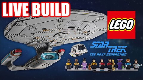 BUILDING THE LEGO STAR TREK U.S.S. ENTERPRISE NCC-1701-D LIVE - SET 10356