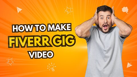 How To Make Fiverr Video । Ads related gigs on Fiverr for videos Make it very easily