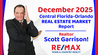 Orlando- Central FL REAL ESTATE REPORT for October 2025 | Top Orlando Realtor Scott Garrison