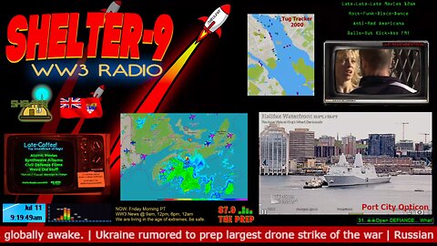 LIVE 24/7 Music/Wx/Prepping/WW3-News