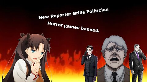 Horror Games are next News Reporter Grills Politician