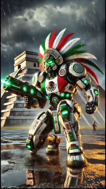 Title: 🤖⚡ "Robot x 🇺🇸 Country Flag Hybrid – The Future of AI & Patriotism!"