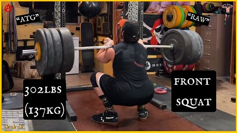 302lbs (137kg) Raw Front Squat