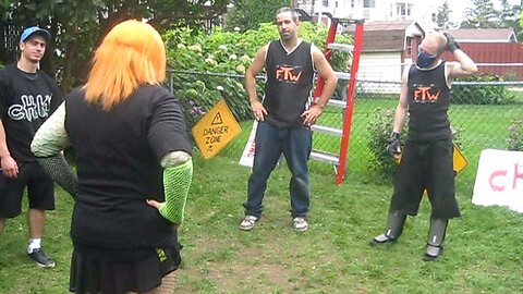 Miniak & ??? VS Team FTW - CHW Backyard Wrestling