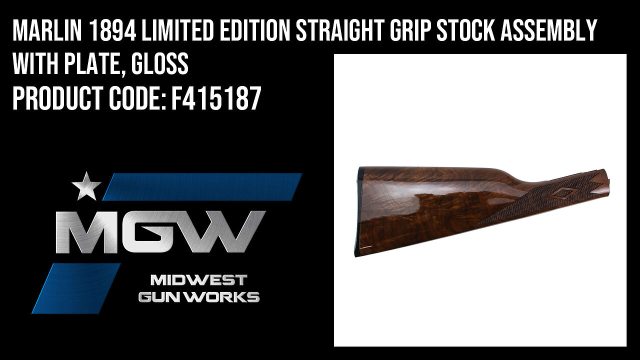 Marlin 1894 Limited Edition Straight Grip Stock Assembly with Plate, Gloss - F415187