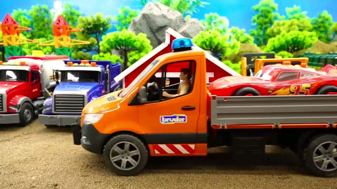 Trucks for Kids Construction Show - #excavator, Dump Truck, Mixer Truck in Surprise Eggs