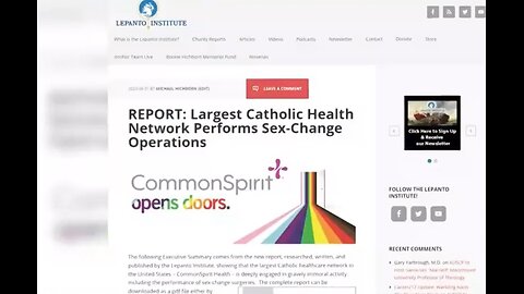 Babylon is fallen: roman catholic health network performs sex change operations & abortions!