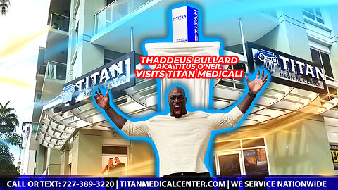 Thaddeus Bullard, aka Titus O’Neil, Visits John Tsikouris at Titan Medical Headquarters!