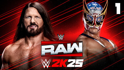 WWE 2K25 Raw September 8th 2025 - Match 1: Can AJ Defeat El Grande?