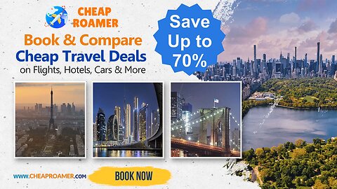 Cheap Roamer | Book & Compare Cheap Travel Deals on Flights, Hotels, Cars & More – Save Up to 70%