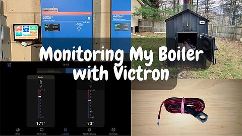 Upgrading My Outdoor Wood Boiler: Victron Custom Temperature Monitoring
