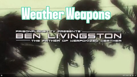 The Father of Weather Weapons. Ben Livingston