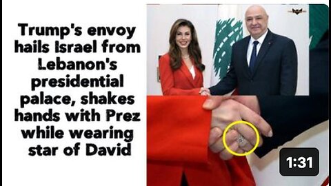 "Trump's Envoy Praises Israel from Lebanon Presidential Palace, Meets with President"