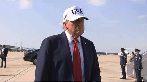 President Trump Speaks to the Press at Joint Base Andrews