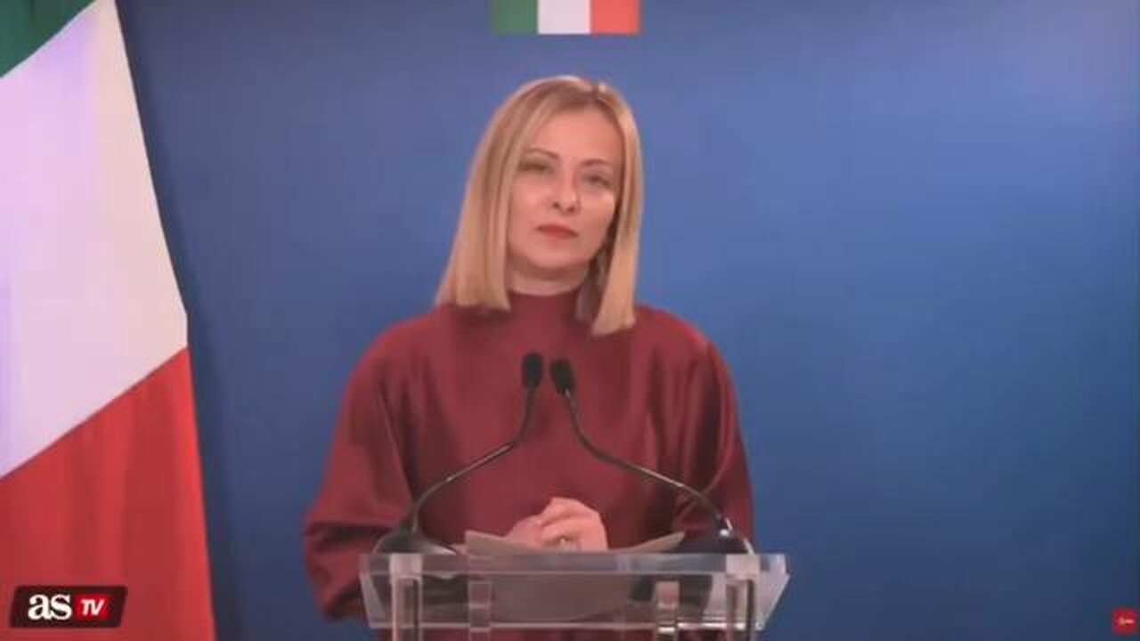 Italian Prime Minister Giorgia Meloni on the mainstream propaganda machine