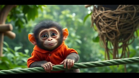 Heartwarming Moments of Baby Monkeys in Nature #viral