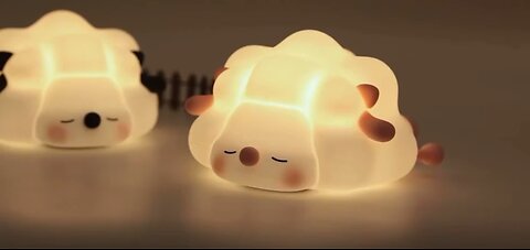 Cute sheep and panda lamp
