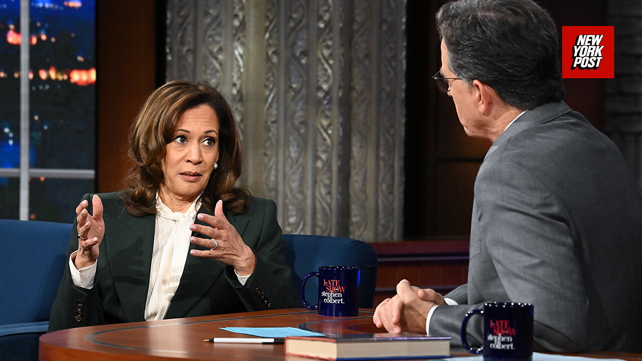 Kamala Harris whines about 'broken system' during Colbert interview – despite 4 years as VP