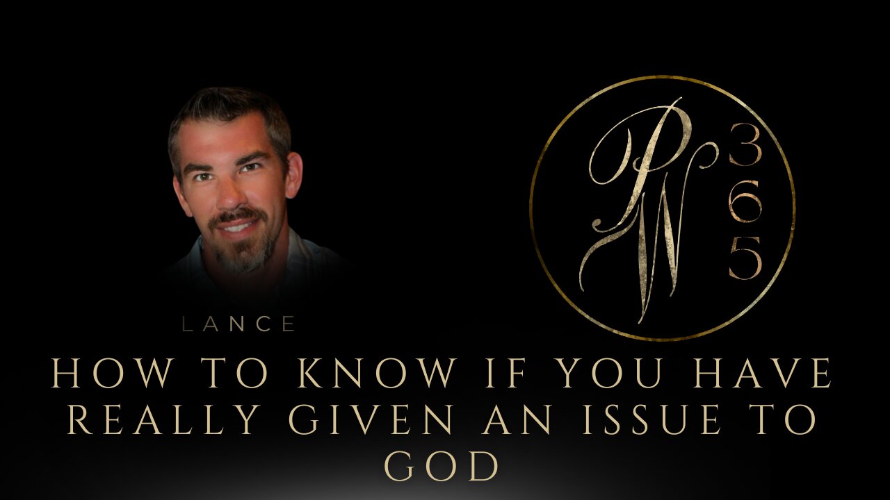 How to know if you have really given an issue to God
