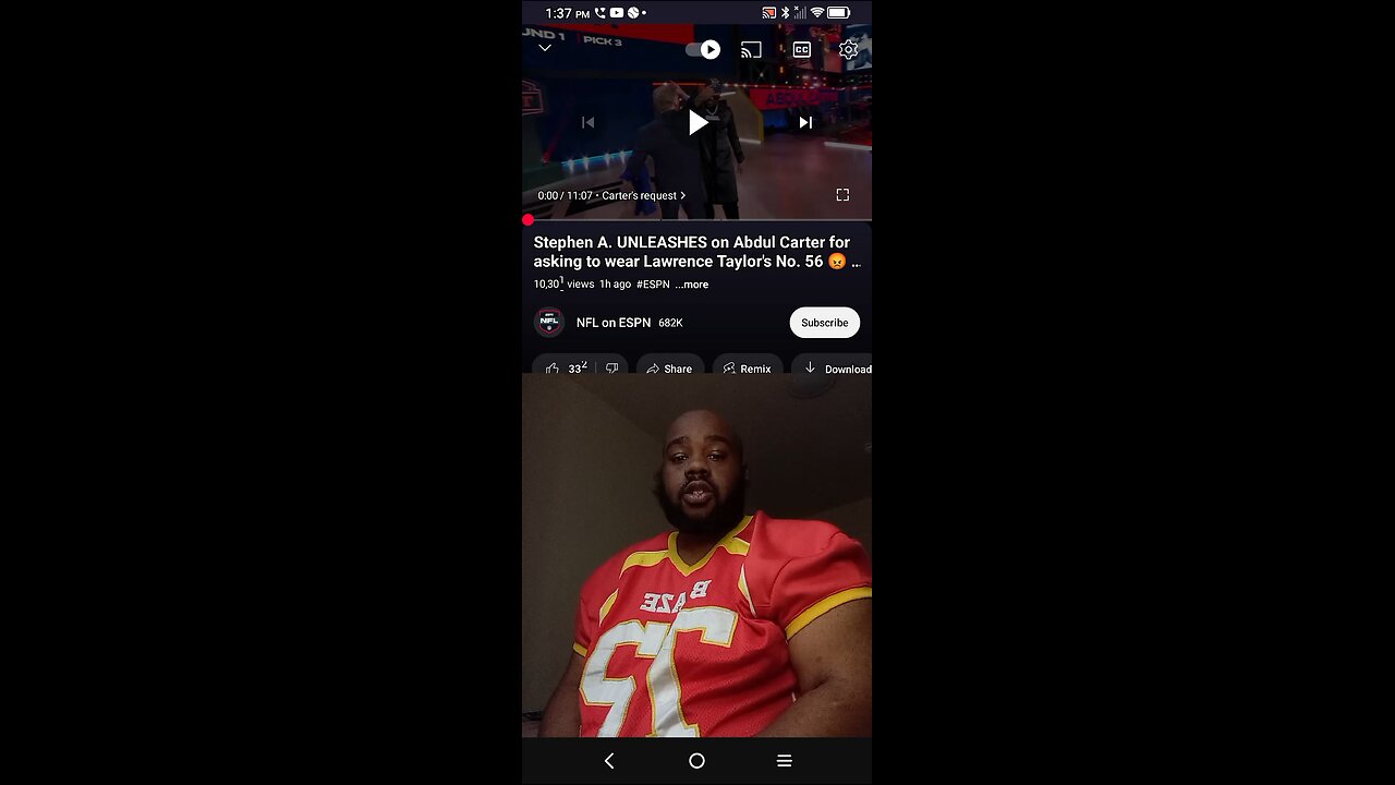 Lawrence Taylor Declines Abdul Carter's Request To Wear 56