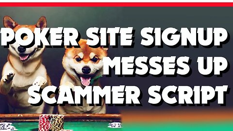 Signing Up To A Scammers Illegal Website