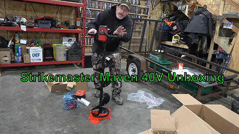 🧊 Strikemaster Maven 40V Ice Auger Unboxing | First Impressions from Dakota Angler Ice Institute