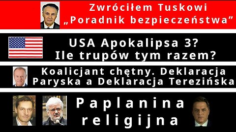 Z.Kękuś PPP 629 Zwracam Tuskowi, koalicjantowi chętnemu, Poradnik bezpieczeństwa. USA Apokalipsa 3?