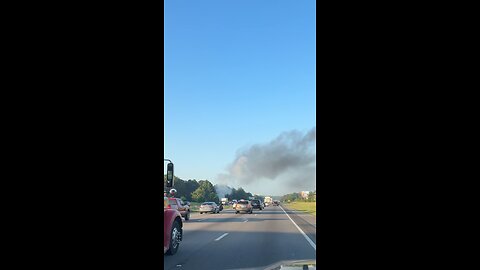 Vehicle fire interstate I 77