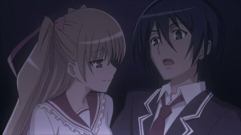 Aria: The Scarlet Ammo - Riko and Kinji together in class