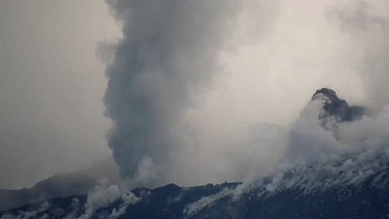Indonesia volcano erupts with kilometre-high ash cloud