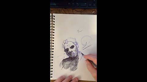 Raw Sketchbook #2 – Drawing Paul Gray (Slipknot) 🎸🎭 (Unedited TikTok Livestream)