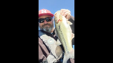Feb Crappie catch with Happy ending for a bass