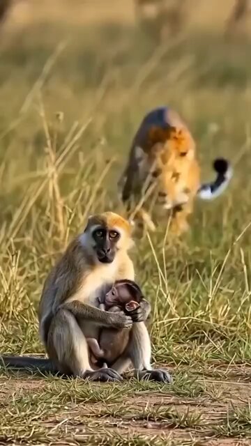 elephant baby save monkey baby