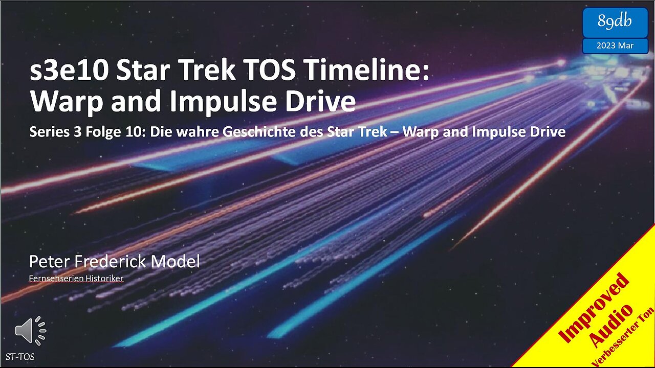 s3e10 Star Trek TOS Timeline: Warp and Impulse Drive