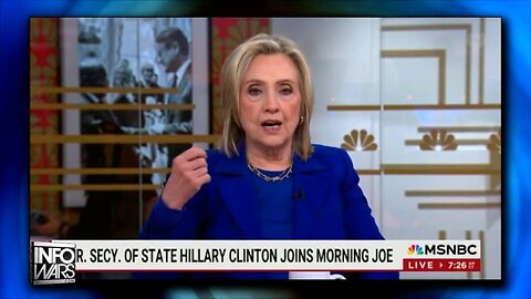 VIDEO: 🤡Hillary Clinton Goes On MSNBC To Say America Has Been Badly Damaged By White Christian Men