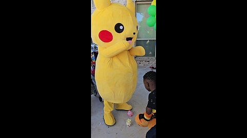 Houston mascot character pikachu birthday party pokemon fire #party #characters #shorts #reels