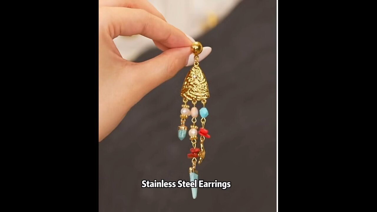 Handmade gold plated earrings
