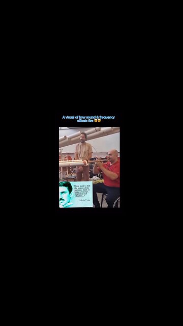 Cool Visual - How Sound & Frequency Effects Fire