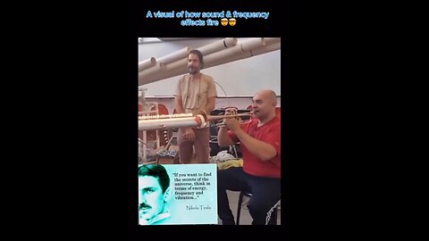 Cool Visual on How Sound & Frequency Effects Fire