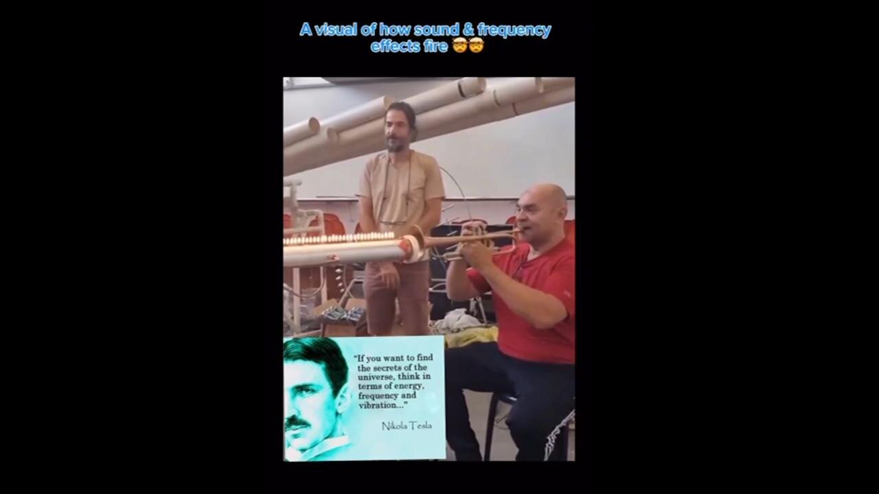 Cool Visual - How Sound & Frequency Effects Fire