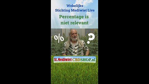 Percentage is niet relevant