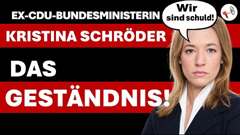 EX-Bundesministerin Dr. Kristina Schröder gesteht Fehler ein: Wir tragen die Verantwortung