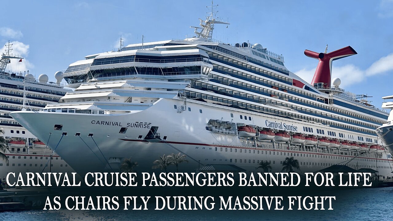 Carnival Cruise Line Brawl Caught on Camera |Passengers Banned for Life After Chairs Fly | newsdrift
