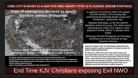 CEBU CITY IN RUINS 11-6-2025 FOR NWO SMART CITIES & FLOODING (DRONE FOOTAGE)