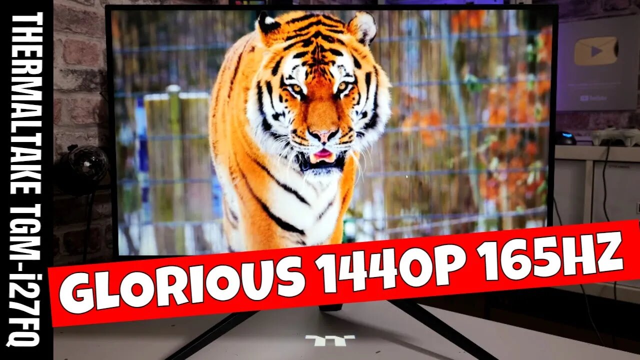 Thermaltake TGM i27FQ 27 Inch 165hz 1440p Fast IPS Gaming Monitor With KVM & RGB Lighting