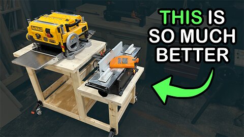 DIY Jointer and Planer Cart