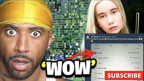 McQueen Reacts to lil Tay EARNING $1 MILLION First Day She Turned 18 On ONLYFANS
