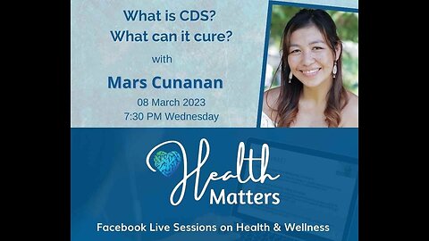 Health Matters Session 49 What is CDS? with Mars Cunanan