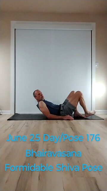 Bhairavasana ) Formidable Shiva Pose /Foot behind head